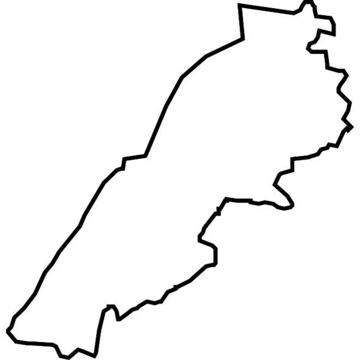 地図のレバノン地図のベクトル