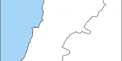 白地図のレバノン