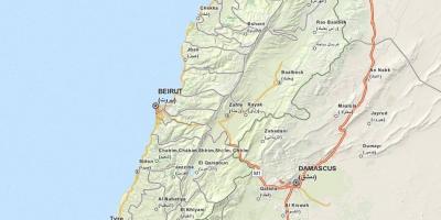 地図のgps地図レバノン